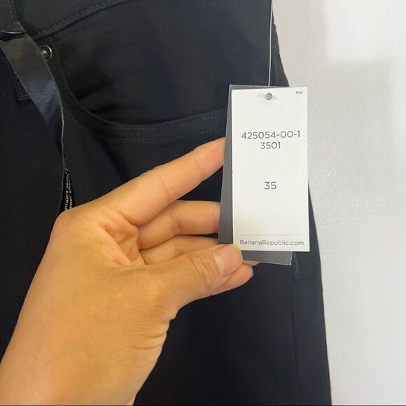 Banana Republic Black Mid Rise Skinny Jeans Size 35 - Picture 11 of 15